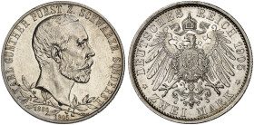 SCHWARZBURG - SONDERSHAUSEN.  Karl Günther, 1880-1909.  J. 169b, EPA 2/72  