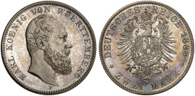 WÜRTTEMBERG.  Karl, 1864-1891.  J. 172, EPA 2/73  