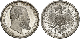 WÜRTTEMBERG.  Wilhelm II., 1891-1918.  J. 174, EPA 2/74  
