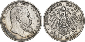 WÜRTTEMBERG.  Wilhelm II., 1891-1918.  J. 176, EPA 5/60  