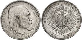 WÜRTTEMBERG.  Wilhelm II., 1891-1918.  J. 178, EPA 3/38  