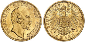 ANHALT.  Friedrich I., 1871-1904.  J. 180, EPA 10/1  