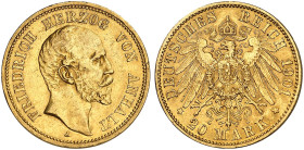 ANHALT.  Friedrich I., 1871-1904.  J. 181, EPA 20/2  