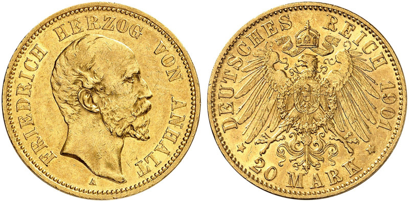 ANHALT. Friedrich I., 1871-1904. J. 181, EPA 20/2 

Ein drittes Exemplar. ss /...