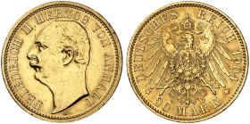 ANHALT.  Friedrich II., 1904-1918.  J. 182, EPA 20/3  