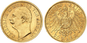 ANHALT.  Friedrich II., 1904-1918.  J. 182, EPA 20/3  