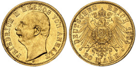 ANHALT.  Friedrich II., 1904-1918.  J. 182, EPA 20/3  