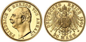ANHALT.  Friedrich II., 1904-1918.  J. 182, EPA 20/3  