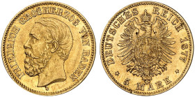 BADEN.  Friedrich I., 1852-1907.  J. 185, EPA 5/77  
