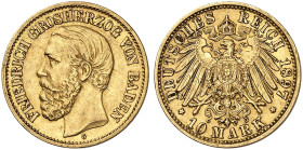 BADEN.  Friedrich I., 1852-1907.  J. 188, EPA 10/4  