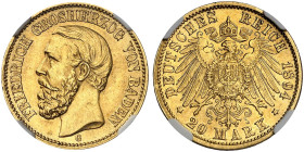 BADEN.  Friedrich I., 1852-1907.  J. 189, EPA 20/6  