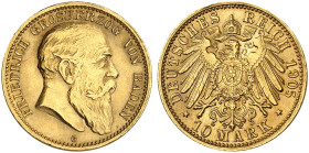 BADEN.  Friedrich I., 1852-1907.  J. 190, EPA 10/5  