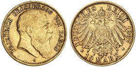 BADEN.  Friedrich I., 1852-1907.  J. 190, EPA 10/5  