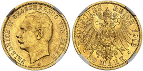 BADEN.  Friedrich II., 1907-1918.  J. 192, EPA 20/7  