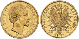 BAYERN.  Ludwig II., 1864-1886.  J. 194, EPA 20/8  