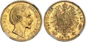 BAYERN.  Ludwig II., 1864-1886.  J. 194, EPA 20/8  