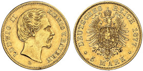 BAYERN.  Ludwig II., 1864-1886.  J. 195, EPA 5/78  