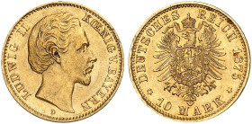 BAYERN.  Ludwig II., 1864-1886.  J. 196, EPA 10/8  