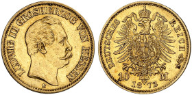 HESSEN.  Ludwig III., 1848-1877.  J. 213, EPA 10/17  