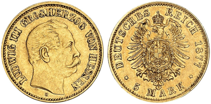 HESSEN. Ludwig III., 1848-1877. J. 215, EPA 5/80 

Ein zweites Exemplar. ss