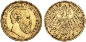 HESSEN.  Ludwig IV., 1877-1892.  J. 220, EPA 10/20  