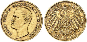 HESSEN.  Ernst Ludwig, 1892-1918.  J. 222, EPA 10/21  