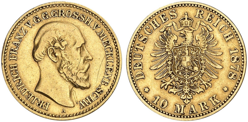 MECKLENBURG - SCHWERIN. Friedrich Franz II., 1842-1883. J. 231, EPA 10/26 

Ei...