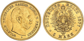 PREUSSEN.  Wilhelm I., 1861-1888.  J. 244 A, EPA 5/82  