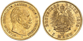 PREUSSEN.  Wilhelm I., 1861-1888.  J. 244 A, EPA 5/82  