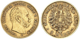 PREUSSEN.  Wilhelm I., 1861-1888.  J. 244 C, EPA 5/84  