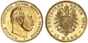 PREUSSEN.  Wilhelm I., 1861-1888.  J. 245 A, EPA 10/36  