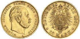 PREUSSEN.  Wilhelm I., 1861-1888.  J. 245 A, EPA 10/36  