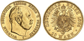 PREUSSEN.  Wilhelm I., 1861-1888.  J. 245 C, EPA 10/38  