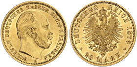 PREUSSEN.  Wilhelm I., 1861-1888.  J. 246 A, EPA 20/30  