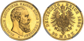 PREUSSEN.  Friedrich III., 1888.  J. 248, EPA 20/33  
