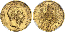 SACHSEN.  Albert, 1873-1902.  J. 264, EPA 20/43  