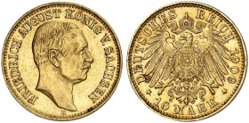 SACHSEN.  Friedrich August III., 1904-1918.  J. 267, EPA 10/47  