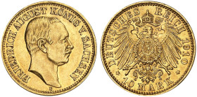 SACHSEN.  Friedrich August III., 1904-1918.  J. 267, EPA 10/47  
