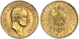 SACHSEN.  Friedrich August III., 1904-1918.  J. 268, EPA 20/45  