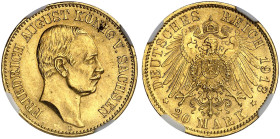 SACHSEN.  Friedrich August III., 1904-1918.  J. 268, EPA 20/45  