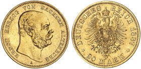 SACHSEN - ALTENBURG.  Ernst, 1853-1908.  J. 269, EPA 20/46  