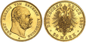 SACHSEN - ALTENBURG.  Ernst, 1853-1908.  J. 269, EPA 20/46  