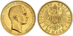 SACHSEN - COBURG - GOTHA.  Carl Eduard, 1900-1918.  J. 274, EPA 20/50  