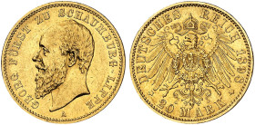 SCHAUMBURG - LIPPE.  Georg, 1893-1911.  J. 285, EPA 20/59  