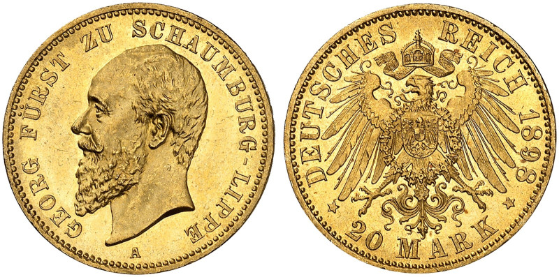 SCHAUMBURG - LIPPE. Georg, 1893-1911. J. 285, EPA 20/59 

Ein zweites Exemplar...