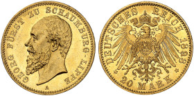 SCHAUMBURG - LIPPE.  Georg, 1893-1911.  J. 285, EPA 20/59  