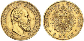 WÜRTTEMBERG.  Karl, 1864-1891.  J. 291, EPA 5/86  