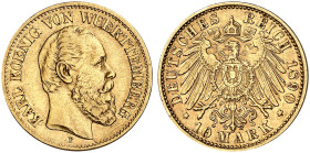 WÜRTTEMBERG.  Karl, 1864-1891.  J. 294, EPA 10/54  