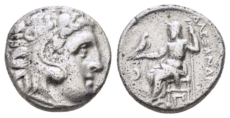 KINGS of MACEDON. Alexander III The Great. (336-323 BC).Kolophon.Drachm.

Obv : ...