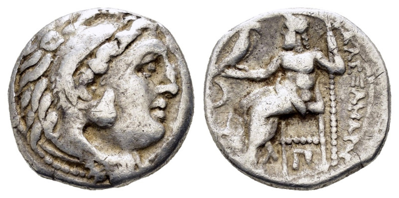 KINGS of MACEDON. Alexander III The Great. (336-323 BC).Kolophon.Drachm.

Obv : ...